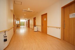 明るい廊下の様子