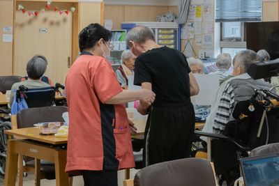 スタッフと利用者の交流