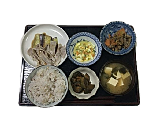 バランス良い食事の盆