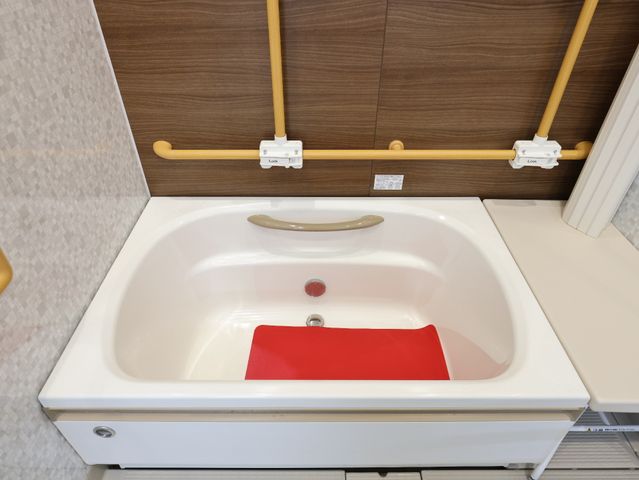 清潔な浴室の一角