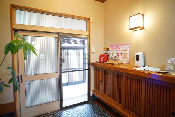 エントランスのレセプションエリア