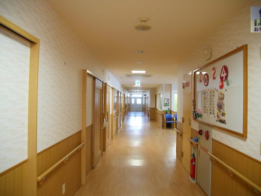 ゆったりとした廊下