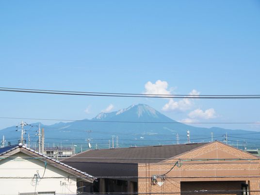 山を望む眺望
