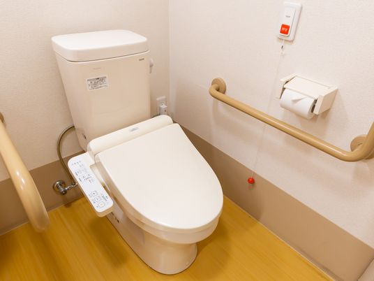 手すり付きのトイレ