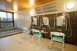 清潔な浴室設備