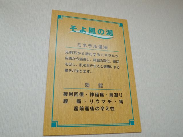 案内板の説明文 温泉 掲示板には、プログラム案内や活動の原理についての詳細が記載されており、利用者の生活支援に役立っています。