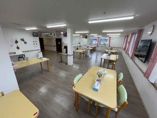 ゆとりある食堂