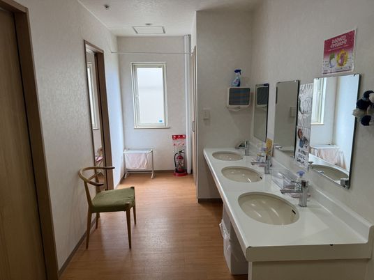 清潔な洗面台スペース