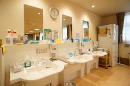 清潔感のある洗面スペース