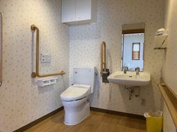 手すり付きトイレの洗面台