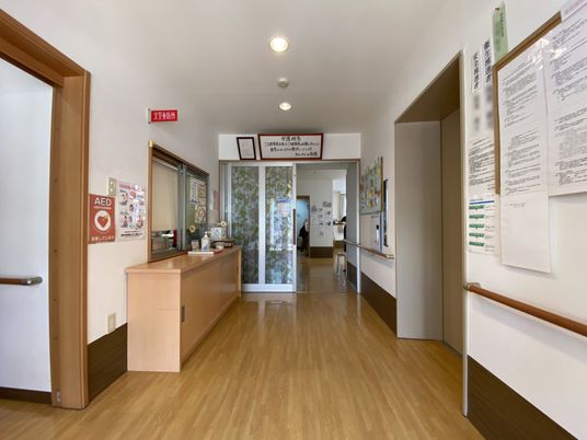 快適な受付と廊下