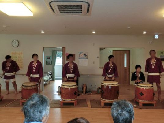 和太鼓演奏の多目的室