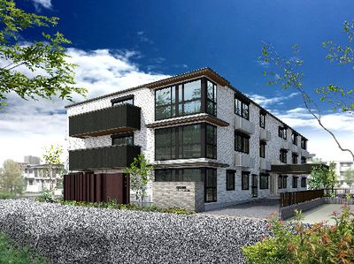 モダンな建物の外観