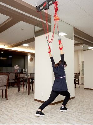 トレーニングをする人