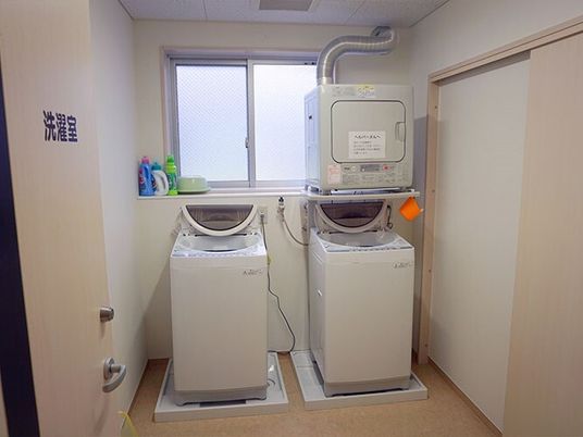 清潔な洗濯スペース