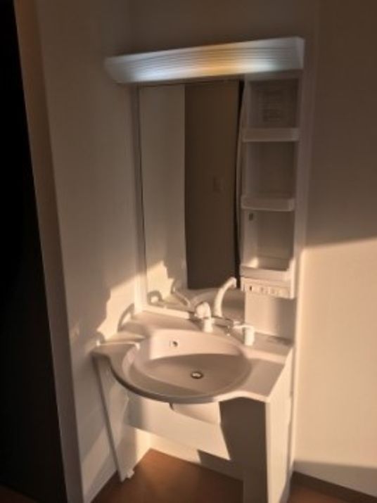 手すり付き洗面台