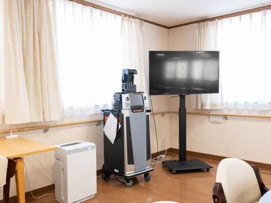 居室内に設置されたテレビ