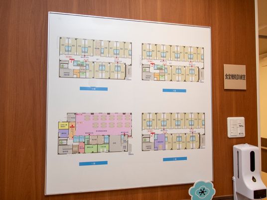 施設の案内図掲示