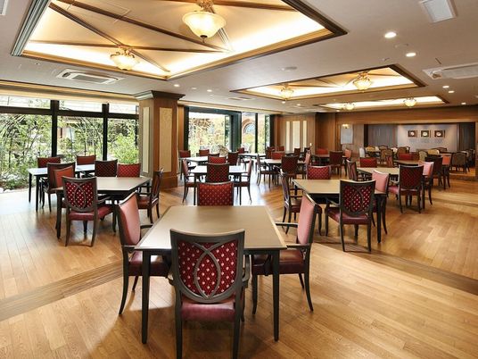 食堂の心地よい空間