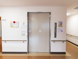 清潔な施設のエレベーター