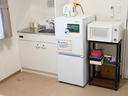 清潔な居室のキッチン