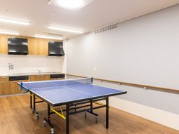 機能訓練室の卓球台