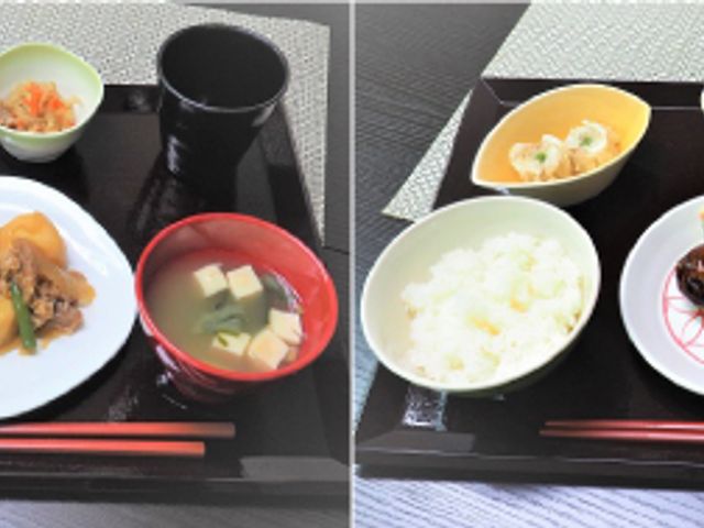 彩り豊かな和定食 料理 色とりどりの和定食が並びます。季節の食材を生かした料理で、栄養バランスにも配慮されています。
