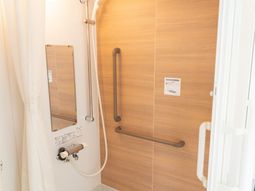 清潔な浴室の一角