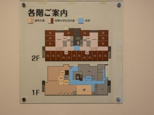 施設の案内図掲示