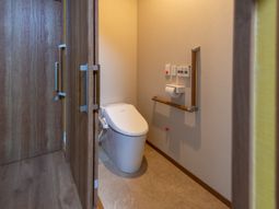 清潔なトイレの設備