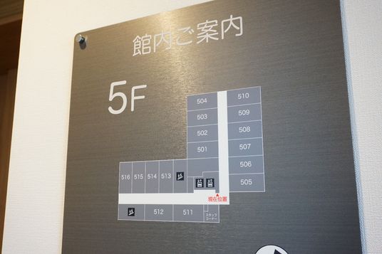 階層表示の案内板
