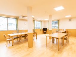 明るい共有スペース