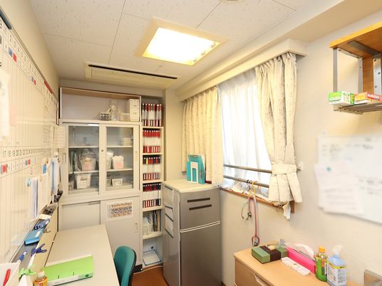 整備されたスタッフルーム