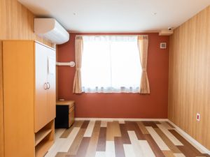 温かみのある空間の居室