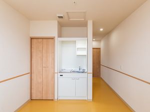 居室の洗面台付き廊下