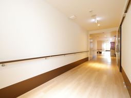 明るい廊下の様子