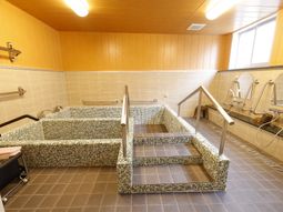 モザイクタイルの浴室