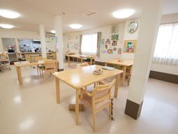 明るい空間の共有エリア