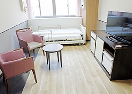 木製家具が映える居室