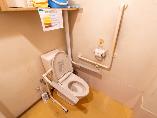 バリアフリー設計のトイレ