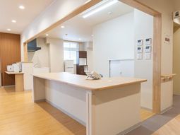 清潔な受付エリア