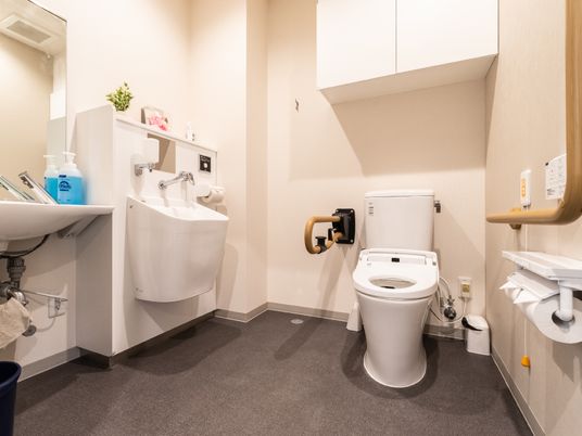 清潔なトイレ設備