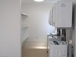 清潔な洗濯スペース