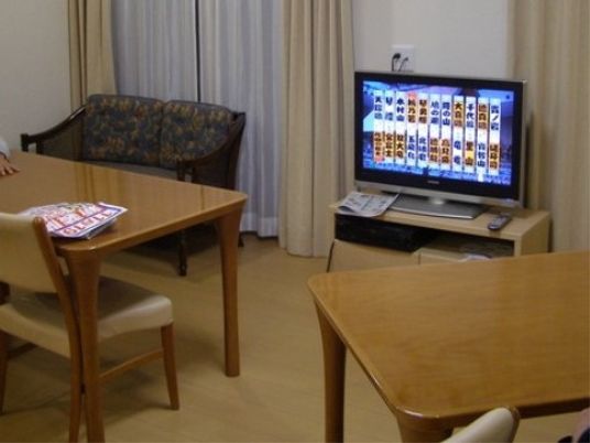 共有リビングの一角