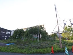 建設中の建物の外観