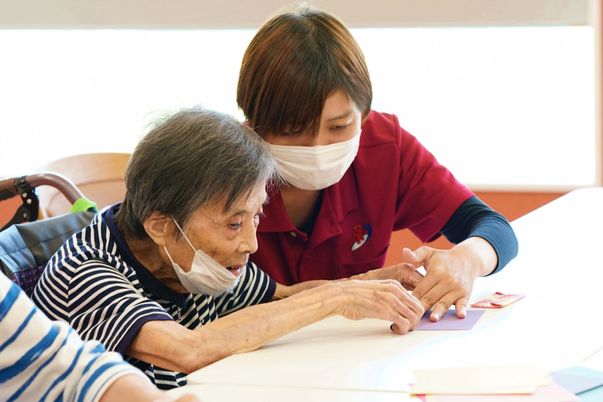 介護職員と利用者の活動