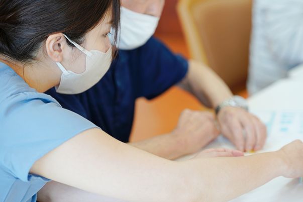 スタッフと利用者の交流