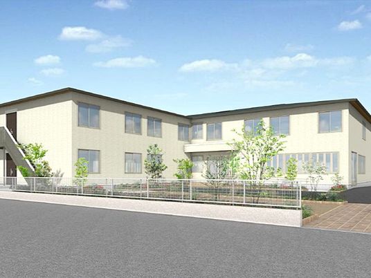 明るい住居の外観