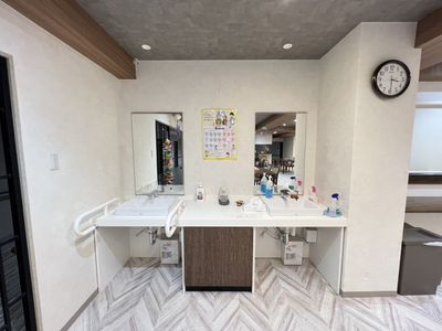 ケア施設の洗面台