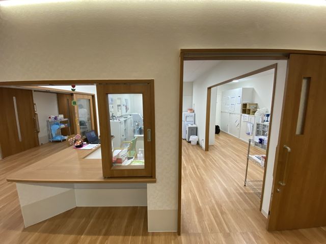 明るく開放的な廊下 廊下 ゆったりとした空間の廊下は、手すりが整備され快適な移動が可能です。壁には掲示物も見られ、コミュニケーションの場ともなっています。